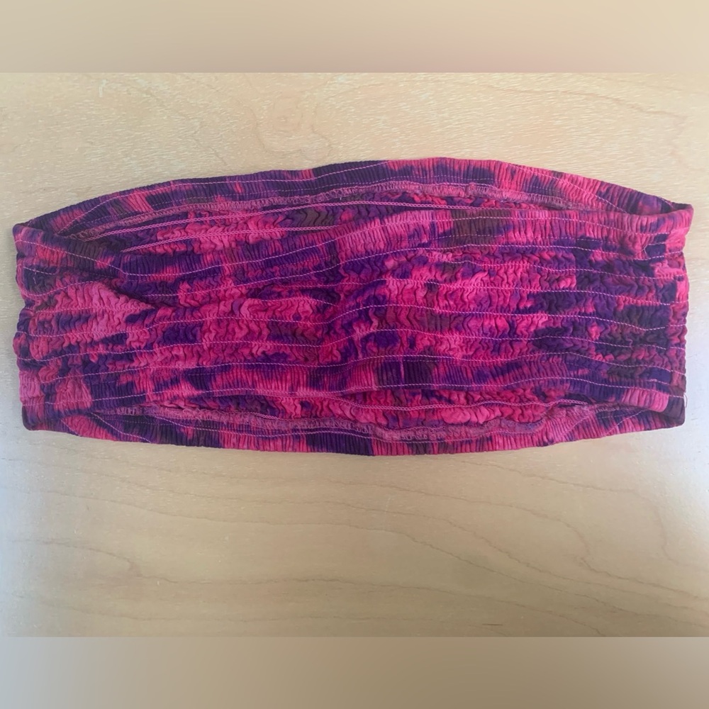 Free People Pink and Purple Bandeau - Picture 2 of 3
